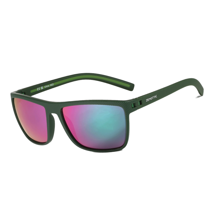 ZENOTTIC Lunettes de soleil polarisées tendance pour femmes et hommes, monture légère en TR90, protection UV400, lunettes de soleil carrées