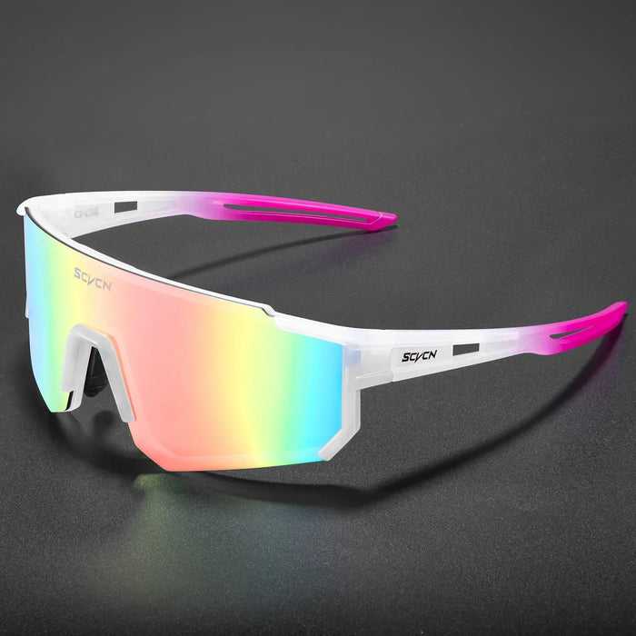 SCVCN New Cycling Sunglasses Men MTB Riding Glasses Women Outdoor Sports UV400 Running Hiking Sunglasses Bike Bicycle Eyewear