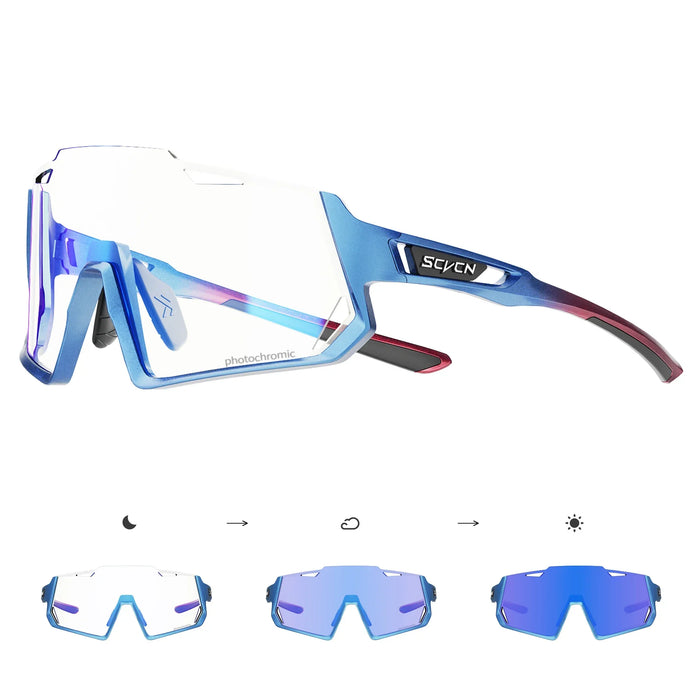 SCVCN New Photochromic Cycling Sunglasses UV400 Men Women Outdoor Sports Running Glasses MTB Drving Hiking Eyewear HD Lens