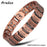 ARADOO Vintage Pure Copper Cross Men's Bracelet Magnetic Therapy Bracelet