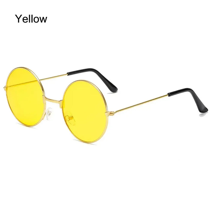 Novel Third Eye Round Metal Frame Sunglasses Chinese Style Erlang God Three Eyes Glasses Funny Party Halloween Cosplay Glasses