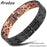ARADOO  99.9% Pure Copper Bracelet with Double-Row Strength Magnets Jewelry Gift