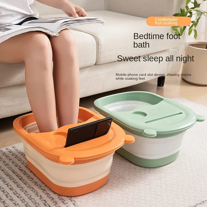 Large Collapsible Foot Spa Bath Massager Foldable Foot Soaking Tub for Home Bathroom Foot Care Bath Supply