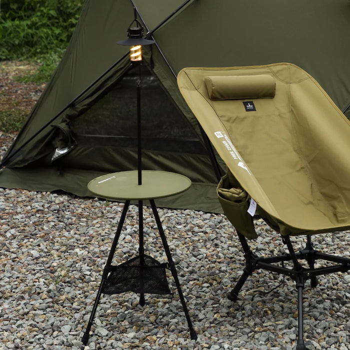 Defthike Camping Folding Lift Removable Multi Unit IGT Table Light Stand Portable Camp Grill Table Outdoor Picnic Table