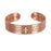 Pure Copper Bracelets for Men Cross Bible Adjustable Cuff Magnetic Bangles 15mm Arthritis Health High Magnet Jewelry Resizable