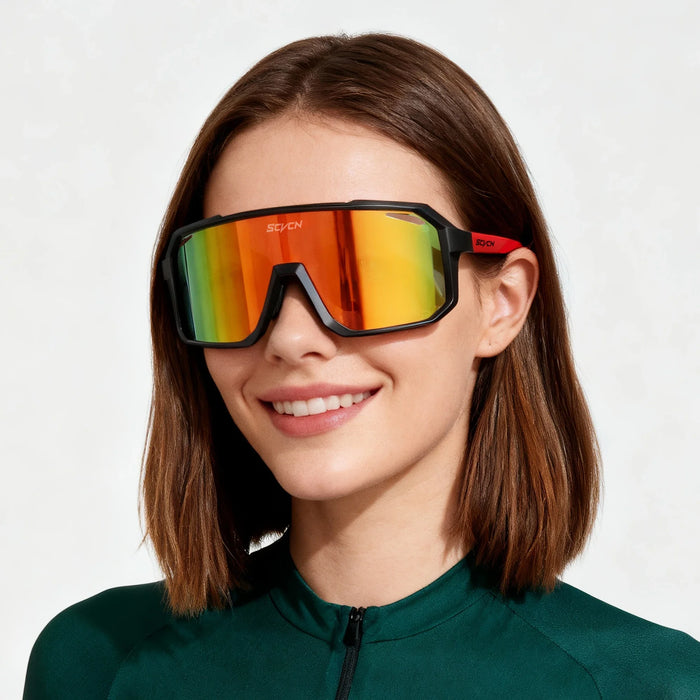 SCVCN Men Women Outdoor Bike Cycling Glasses UV400 Sport Sunglasses Mountain Bicycle Riding Eyewear Driving Fishing Running