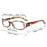 7 Pairs of Retro Colored Flower Anti Blue Light Reading Glasses, Home and Outdoor Multi Scene Elderly Glasses