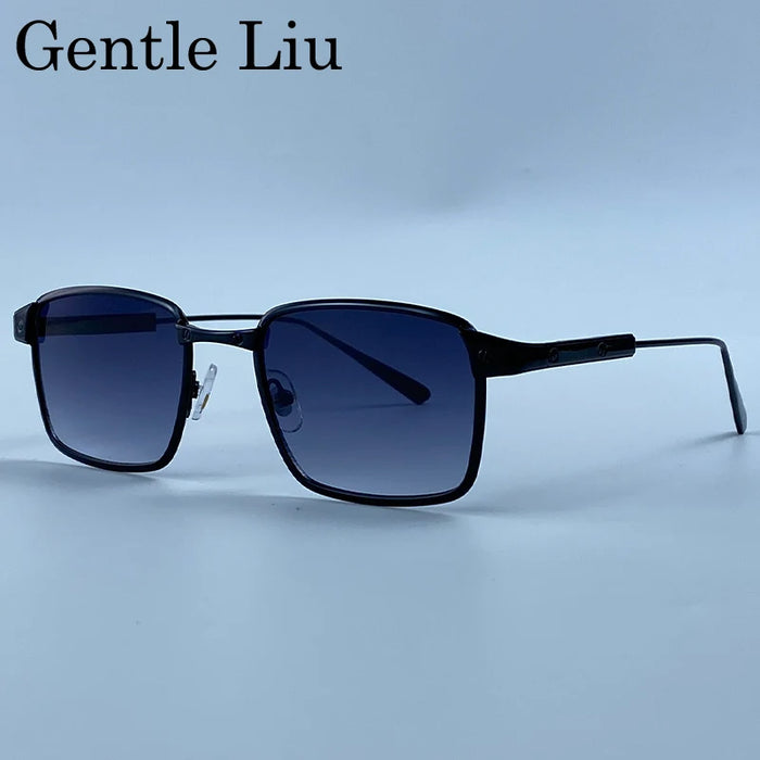 Steampunk Square Sunglasses Men 2026 Luxury Brand Designer Metal Frame Vintage Sun Glasses Punk Driving UV400 Eyewear Male Shade