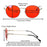 SHINU Lunettes rondes anti-lumière bleue verres de protection lunettes femme Orange rouge lunettes y2k Anti-lumière verte pour un bon sommeil