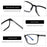 ZENOTTIC Square Prescription Glasses Anti Blue Light Photochromic Optical Eyeglasses with Myopia Hyperopia Progressive Lens