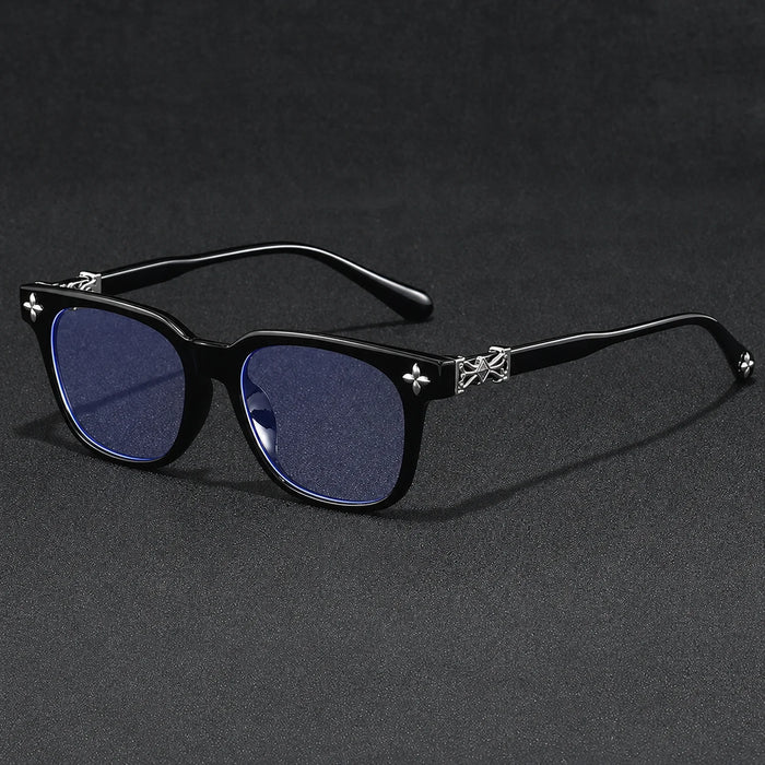 2026 New BEAU FIVE Retro Anti-Blue Light Square Frame Computer Protective Glasses Trendy Versatile High-Quality F114