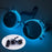 Gafas futuristas cyberpunk luminosas Rave Gafas iluminadas cibernéticas Visor LED que brilla para accesorios de espectáculo de música EDM