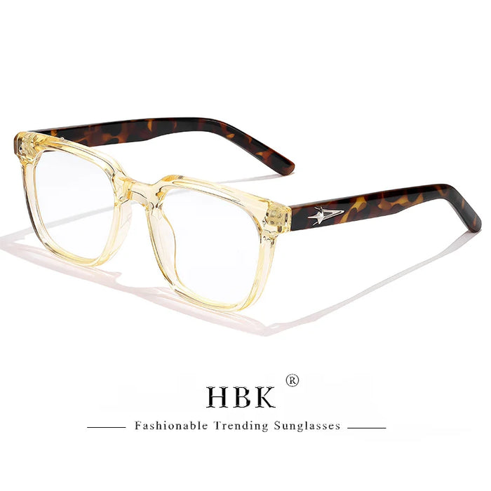 HBK New Fashion Square Glasses Frames Brand Design Unisex Frames Women Anti Bluelight Computer Glassesoptical Eyeglasses Frame