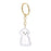 Transparent Dog Fur Storage Pendant Handmade Design DIY Backpack Accessories Portable Souvenirs Keychain Fur Storage Capsule