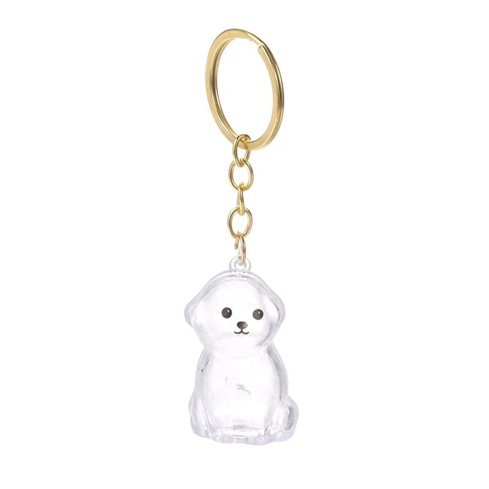Transparent Dog Fur Storage Pendant Handmade Design DIY Backpack Accessories Portable Souvenirs Keychain Fur Storage Capsule