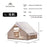 MOUNTAINHIKER 6.3㎡ Large Starry Sky Inflatable Tent Waterproof Observation Skylight Outdoor Camping Quick Setup Tent 3/4 Person