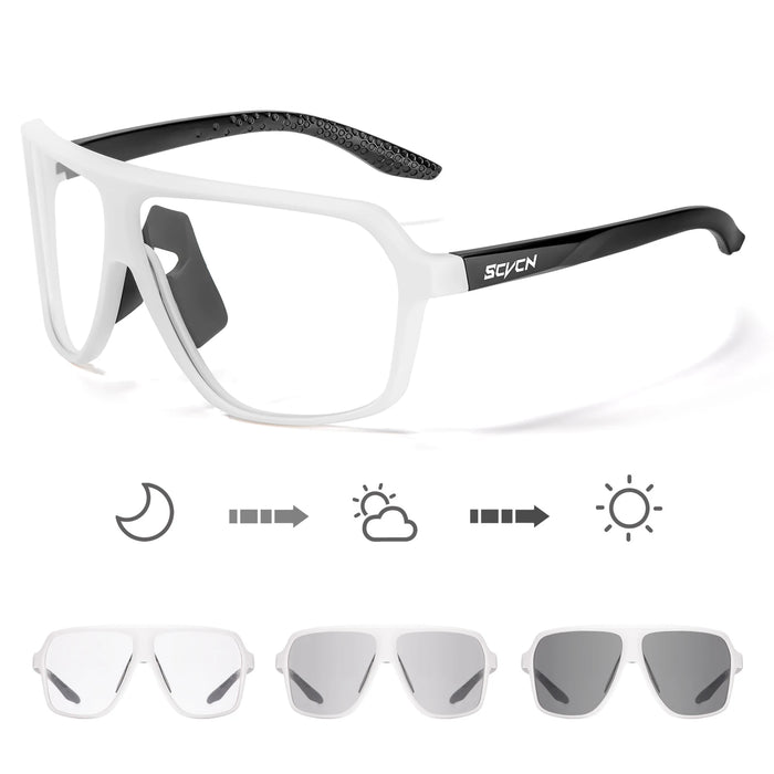 New UV400 Photochromic Cycling Sunglasses for Men MTB Road Bicycle Glasses Outdoor Sports Women Running Eyewear Bike Goggles