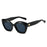 Cat Eye Jelly Color Sunglasses Women Retro Rivets Men Leopard Shades UV400 Sun Glasses