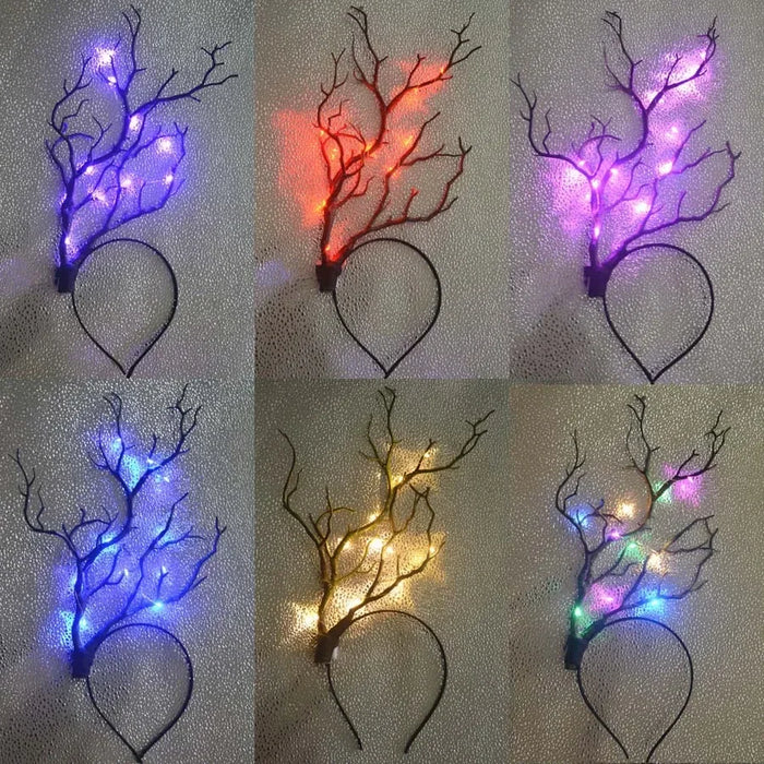 10pcs Adult Kids LED Glow Party Sequin Cat Bunny Crown Flower Headband Halo Light Up Wreath Hairband Birthday Gift Wedding