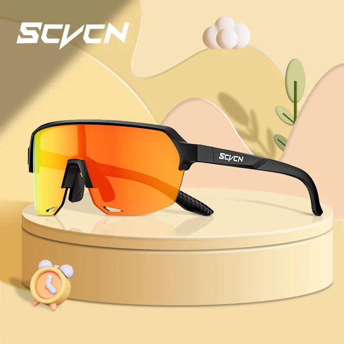 SCVCN Children Cycling Sunglasses Outdoor Road MTB Bike Eyewear Teenager Girls Boy Hiking Running Glasses Sports UV400 Goggles