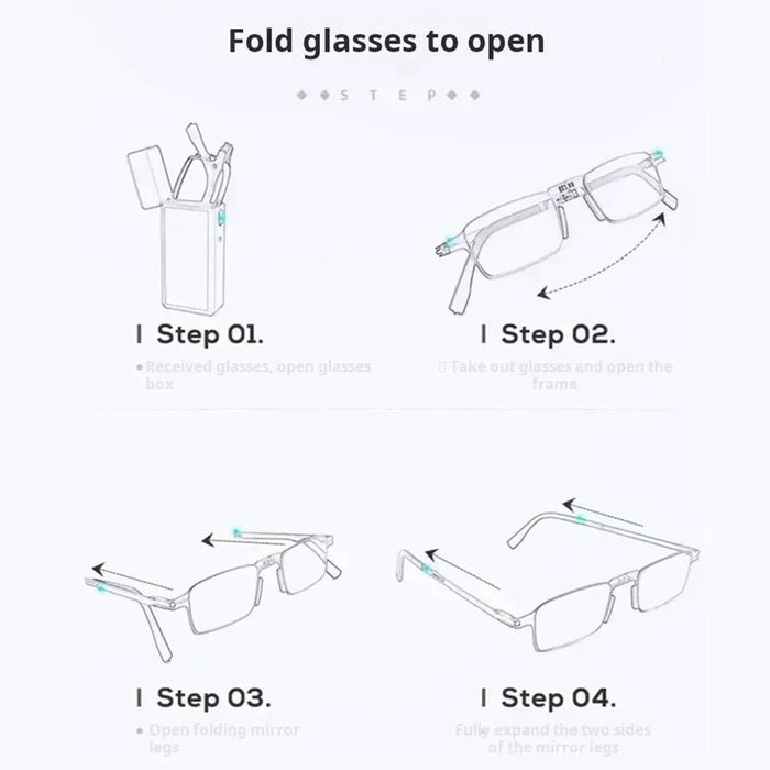 Mini Lighter Size Folding Reading Glasses Men Women Pocket Foldable Presbyopic Eyeglasses Anti Blue Light Hyperopia Glasses Eyes