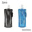 500ML Botella de agua plegable de silicona ultraligera portátil Bolsa de agua plegable Suministros deportivos al aire libre Senderismo Camping Bolsa de petaca blanda