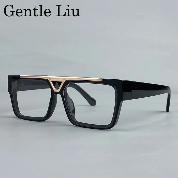 Gafas de sol cuadradas Steampunk polarizadas de gran tamaño para hombre 2025, marca de lujo, montura grande, gafas de sol para hombre, gafas retro clásicas UV400