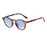 Vintage Fashion Round Sunglasses Women Men 2024 Brand Design Retro Rivet Yellow Blue Lens Square Sun Glasses Male Female Goggles
