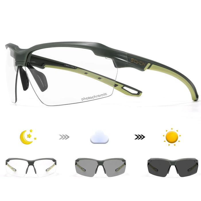 SCVCN Men Hiking Bicycle Photochromic Sunglasses Cycling Glasses Women Sports UV400 Mtb Driving Bike Glasses Outdoor Climbing