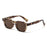 Gafas de sol cuadradas para mujer y hombre, estilo punk, retro, a la moda, con lentes transparentes, montura UV400, para mujer, Oculus