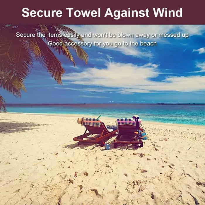 2Pcs Towel Bands, Beach Pool & Cruise Chairs, Cruise Ship & Beach Essentials, Great Alternative to Beach Towel Clips