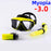 Optical Myopia Snorkel Set Diving Mask Nearsighted Swimming Goggles Short Sighted Panoramic Wide View Adults Youth -1.0To-6.0