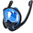 Full Face Snorkel Mask 180°Panoramic View Silicone Dry Top Snorkeling Diving Swimming Goggles With 2 Snorkels Anti-Fog Anti-Lea