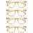 Round Reading Glasses Women Readers Eyeglasses Classic Frame Flexble Plastic Spring Hinge Lightweight Wear with Diopter +1.0~4.0