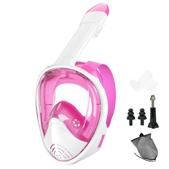 Professional Snorkeling Diving Mask Underwater Scuba Full Face Snorkel Mask Anti Fog Goggles for Kids Adult Swimming Equipment