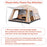 Outdoor Camping Family Tent 3-12 Person Double Layers Oversize 2 Rooms Thickened Rainproof Outdoor Family Camp Tour Equipment