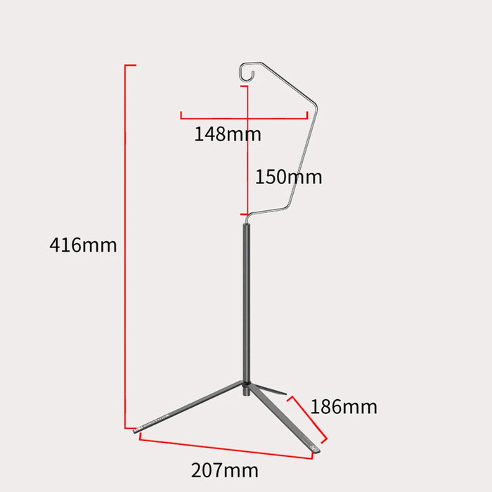 Support de lanterne ultra-léger TARKA - Support de table pliable et détachable pour l'extérieur, trépied de lampe portatif léger