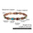 Vinterly Pure Copper Bracelet Magnetic Therapy 22cm Vintage Artificial Turquoise Benefits Chain Link Jewelry Blue Stones Magnets