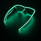 Nouvelles lunettes lumineuses LED sans fil pour festival, rave, soirée, lunettes de soleil mosaïque lumineuses néon, lunettes de club disco