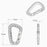 4/8/16pcs Tactical Plastic Carabiner Clip Keychain D-Shape Hard Spring Snap Gear Hook Outdoor Camping Hiking EDC Tools
