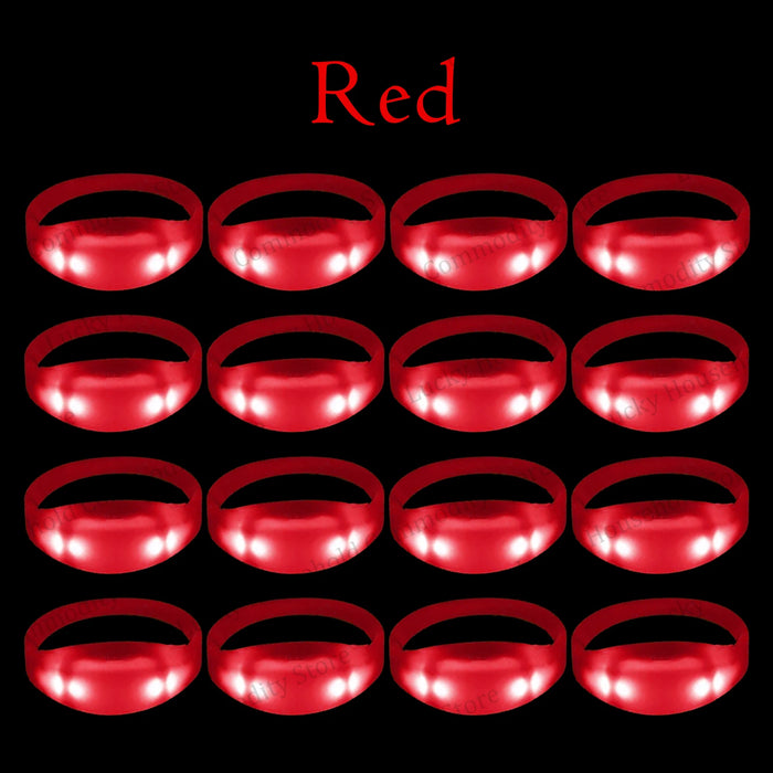 20-100PCS Music&Sound Activated Light up Bracelets Glow Bracelets Rhythmic Led Bracelet Luminous Bracelet Wedding Accessories