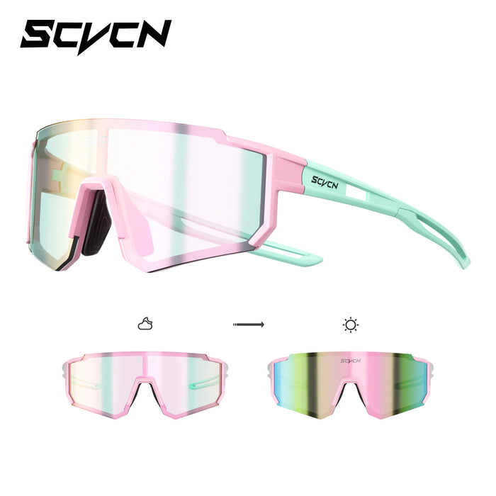 SCVCN Children's Polarized Photochromic Cycling Sunglasses Outdoor Running Glasses Boy Girl 6-14 Years Glasses Kids UV400