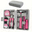 24pcs Pink Home Tool Kit Set Portable Compact Case Basic Hand Tools for Women DIY Household Repair Ideal Complete Gift