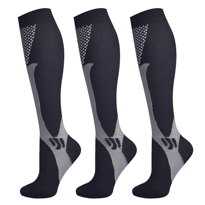 6Pairs Compression Socks 20-30mmHg High Stockings Men & Women Sports Marathon Cycling Football Varicose Veins EU35-45