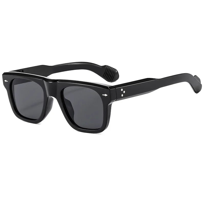 Hot Ins Popular Square Sunglasses Women Men Vintage Rivets Punk Female Shades UV400 Fashion Male Sun Glasses