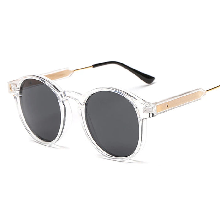 VIVIBEE Gothic Transparent Women Vintage Square Sunglasses 90s Round Sun Glasses 2026 Trending Products UV400 Men Shades