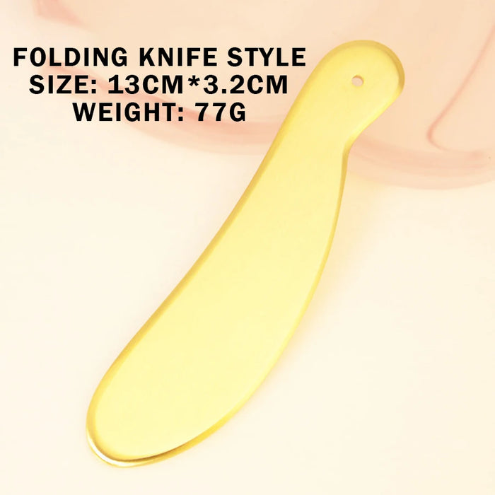 Pure Copper Scraping Board, Made of Solid Brass, Conducts Heat Quickly, Antibacterial, and Odorless