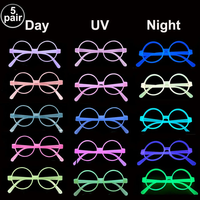 6 12 24 30 Pièces de fournitures de fête néon Chapeaux formels néon phosphorescents à la lumière UV Chapeau fluorescent Décorations de fête à lumière UV pour adultes