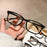 5-Piece Set of Business Square Reading Glasses, Simple and Lightweight, Anti Blue Light