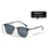 Lunettes de soleil carrées vintage en métal pour hommes et femmes, lunettes de protection UV400 tendance rétro unisexe